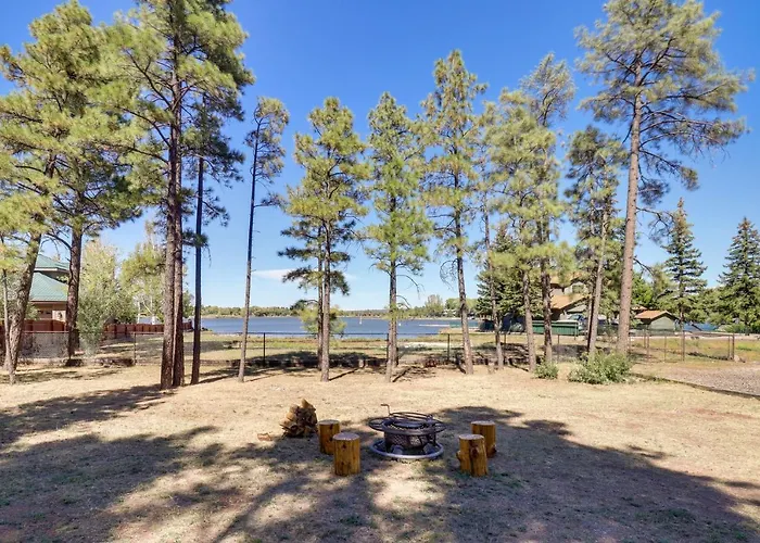 Fire Pit & Grill: Waterfront In Lakeside! Pinetop-Lakeside